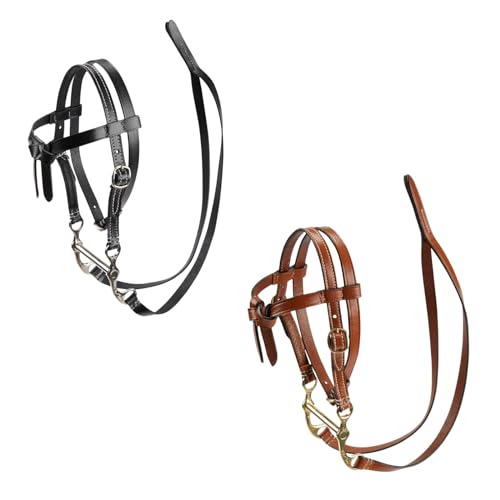 LeMieux Toy Pony Western Bridle - Functioning Leather Bridle - Educational Toy - Ages 3+ - Tan