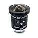 BLASHRD 2,5 mm 4K 8 MP 2/3 Pollici F1.6 IR Fisheye Grandangolo Mount Obiettivo CCTV Monofocale Iris Automatico 8 Megapixel per Telecamera 4K immagine