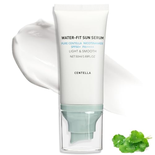Centella Sunscreen SPF 50+, Face Sun Screen Long-Lasting Protection【Moisturizing Water Fit】【 Refreshing &Non-Greasy】【Lightweight】【NO White Cast - Dry Oily Skincare】Blue×1
