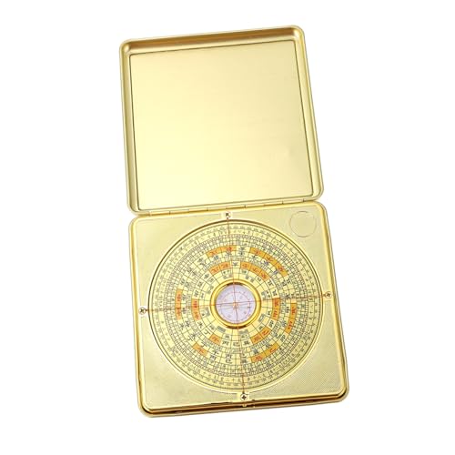 Brújula china Feng Shui POPETPOP de latón 14.5cm portátil miniatura 1