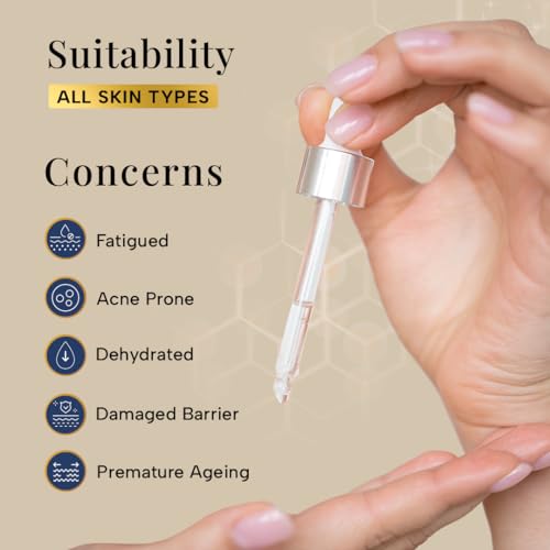 Image of RAS Luxury Oils Barrier Repairing & Hydrating Advanced Booster Serum with 2% Hyaluronic Acid, 2% Ceramides, 3% Marine Extracts for Instant Hydration | Repairs Damaged Skin Barrier, 30 ml