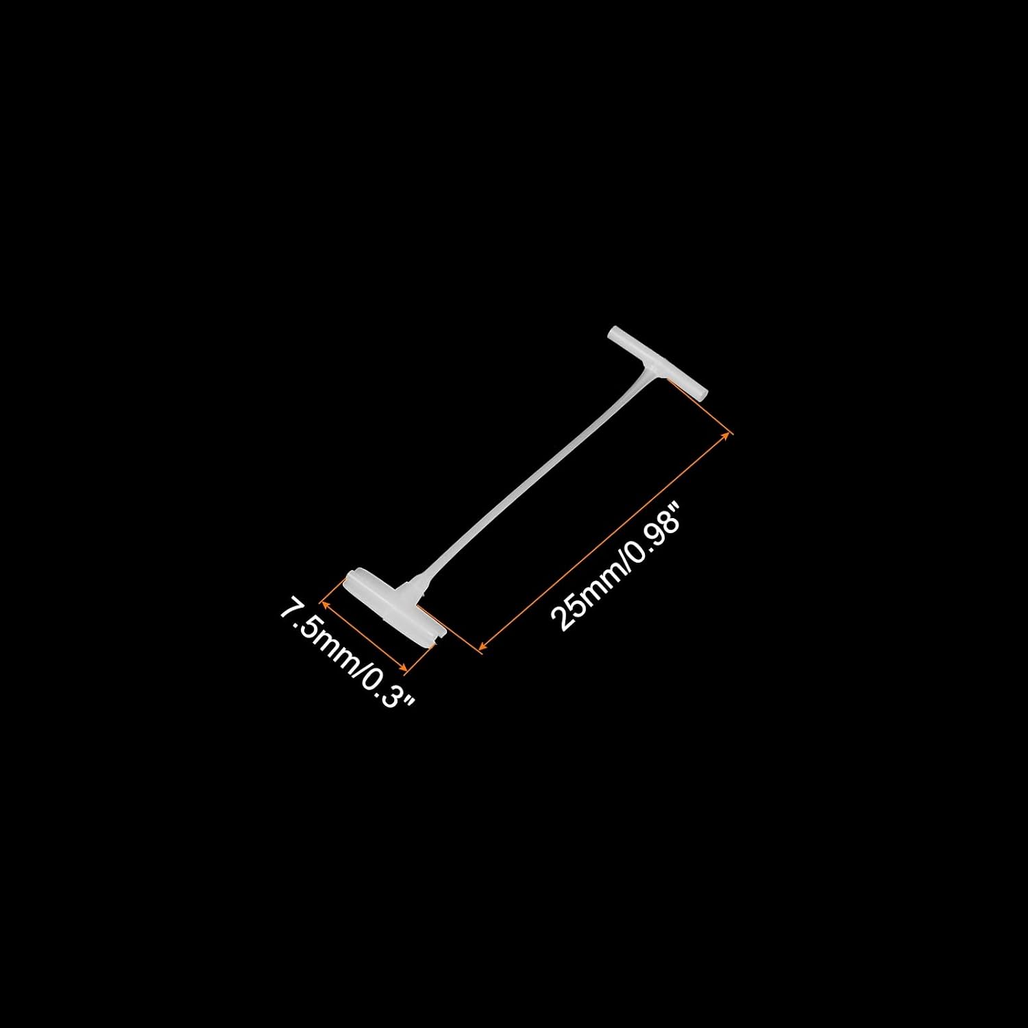 MECCANIXITY Standard Tagging Fasteners,Plastic Regular,Standard Label Gun Price Tagging Barbs for Garment Price Tag Label Tagging Barbs 25mm/0.98 Inch,Pack of 1000 White