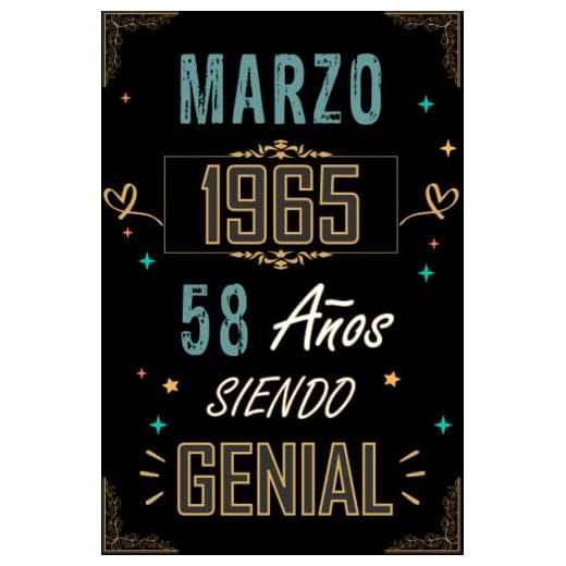 CUADERNO, MARZO 1965 58 AÑOS SIENDO GENIAL: Regalo de 58 cumpleaños para mujeres y hombres, ideas de 58 cumpleaños... un cumpleaños... divertido, ... regalo de 58 cumpleaños para él/ella.