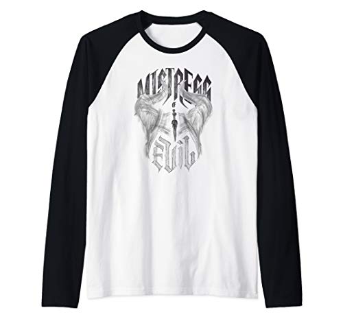 Disney Maleficent Mistress Of Evil Horns Sketch Raglan Baseball Tee