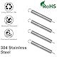 GUNGY Zugfedern mit Haken Edelstahl Zugfeder Spannfeder 80mm Außendurchmesser 10mm Drahtdurchmesser 1,6 mm Hakenwinkel 90 Grad Maximale Zugkraft 7,9kg 1,6x10x80mm 4 Stück