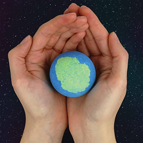 You are My World Bath Bomb | Blueberry and Green Tea Scented Bath Bomb | Gift Republic Earth Shaped Bath Time Fun