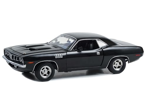 Modelo a escala 1:18 Plymouth Barracuda John Wick 2023 miniatura 1