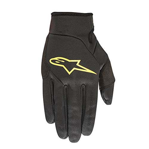 Image of ALPINESTAR Men's Cascade Gore Windstopper Glove, Black Acid Yellow, Medium