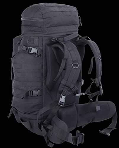 Xmilpax Internal Frame Backpack Military Rucksack Tactical Molle Pack For Backpacking Hiking Camping Hunting 70L (Black) #TOP5