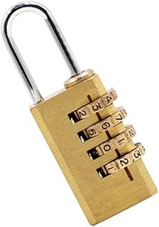 Uonlytech 1Pc 4 Cadeado Digital Cadeado Ao Ar Livre Cadeado Mochila Bloqueio Ao Ar Livre Cadeado De Bagagem Cadeado De Bagagem De Metal Para Viagem Mochila Combinação Bloqueio Guarda-Roupa