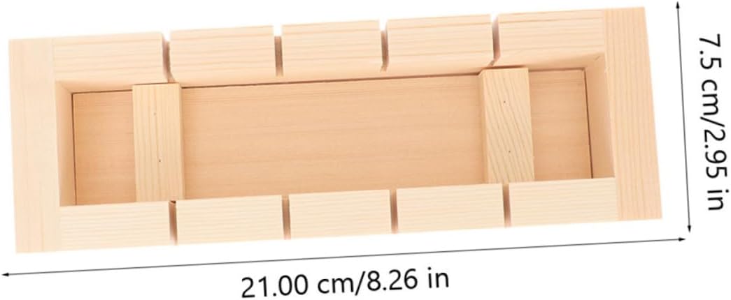 2pcs Wooden Sushi Mold Non-stick Rice Press Maker for Making Practical Kitchen Tools for