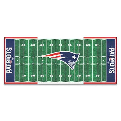 FANMATS - 7341 NFL New England Patriots Nylon Face Football Field Runner 30"x72" by FANMATS - Used condition - US$27.48