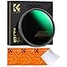 K&F Concept 82mm Fader ND Filter Neutral Density Variable Filter ND2 to ND32 for Camera Lens NO X Spot,Nanotec,Ultra-Slim,Weather-Sealed