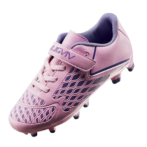 LIGVIV Girls Soccer Cleats Laceless