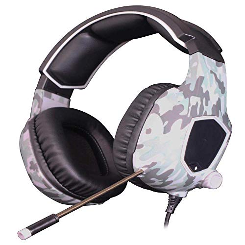 Casque de jeu stéréo blanc anti-bruit pour jouer sur Xbox sans distractions