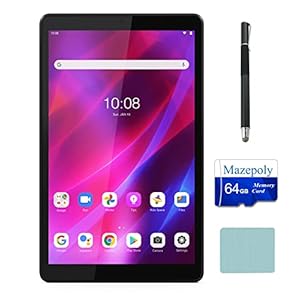 Lenovo Tab M8 Tablet, 8” HD IPS Display, Android 11, Quad-Core Processor, 3GB Ram, 32GB Storage, Long Battery Life, SD Card Slot, , w Accessories Gray