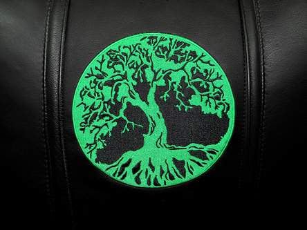 Dreamseat Silver Series Stationary Loveseat with Tree of Life Logo