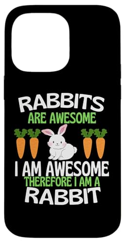 Rabbits Are Awesome �ʔ��� ���킢�� �E�T�M ���l �X�}�z�P�[�X iPhone 14 Pro Max �p