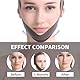 XBFOCNH V Gesichtsmasken,Wiederverwendbare V-Linienmask,Jederzeit einsetzbar,Schwarz