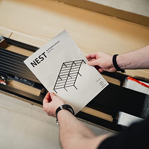 Urbanlab Quicklock Metal Platform Queen Bed Frame | Quiet & Sturdy | No Box Spring Needed | 14 Inch Mattress Foundation Metal Bed Frame Queen Size | 3500 Lb Limit Queen Platform Bed Frame #TOP7