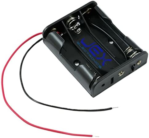 Three/3X AA DIY Battery Holder Case Box Base 4.5V Volt PCB Mount with Bare Wire Ends