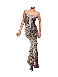  Carry Allen by Ella Singh Damen-Kleid Leoabendkleid Braun Größe 42