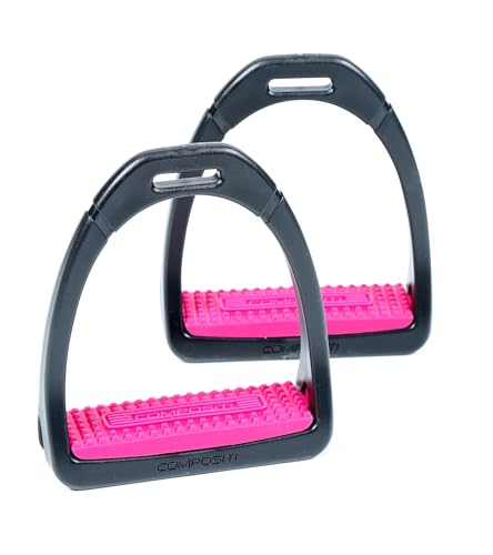 Shires COMPOSITI Premium Profile Stirrups (Adults, Raspberry)