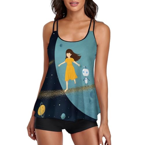 Maillot de bain tankini short de garçon pour bouger sans frottement et masquer les rondeurs