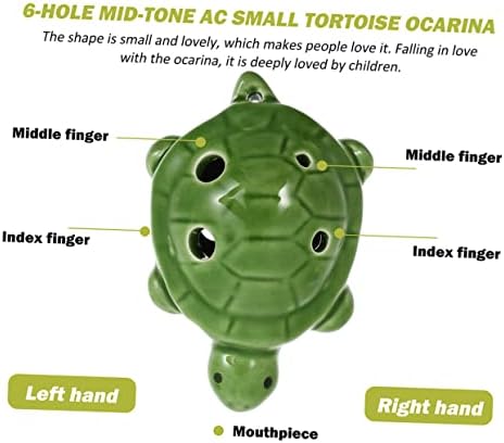 Ocarinas 2pcs 6 Little Turtle Ocarina Kid Instrument Creative Beginner Ocarina Professional Ocarina Children Ocarina Gift Major Child Ceramics Ocarina Instrument 5 41NbsfV8ZpL. AC