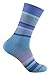 Produktbild Wrightsock Profi Sportsocke, Laufsocke, Wandersocke in blau Stripes gestreift, doppel-lagig, STRIDE crew lang - Gr.L