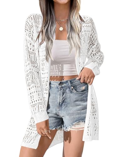 Zeagoo Womens 2025 Summer Crochet Cardigan...