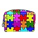 Kosmetiktasche Make-up-Tasche Reise Kosmetiktasche Clutch Geldbörse Kulturbeutel,Regenbogen-Puzzle