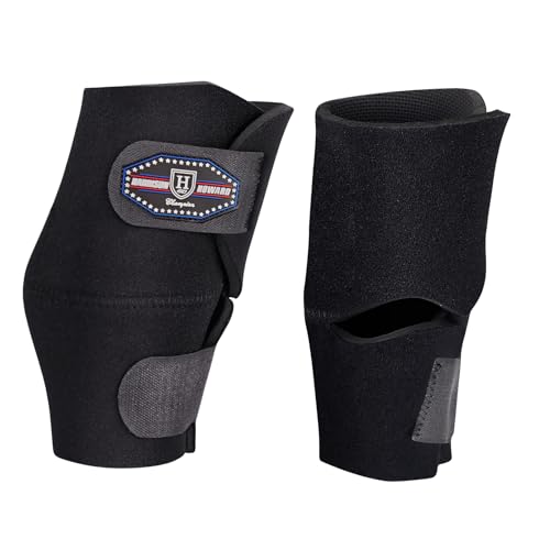 Harrison Howard Equine Knee Boot Superb Protection Non-Slip Interior Surface Cut-Out Opening for Horse