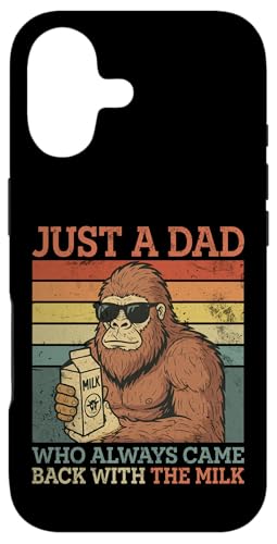 Carcasa para iPhone 17 Bigfoot Papá, Solo Un Papá Que Siempre Volvió con La Leche