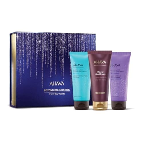 AHAVA Wave of Hydration Trio Includes Mineral Body Lotion Sea-Kissed 250ml Hand Cream Sea-Kissed 100ml & Shower Gel Sea-Kissed 40ml Hydrating Set with Fresh Beachy Scent