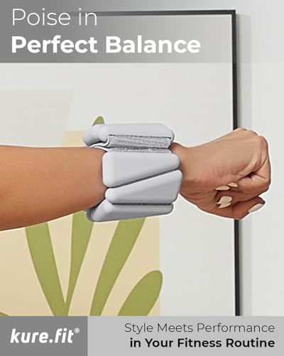 Image of Pilates Weight | Wrist & Ankle Weights for Women | Weighted Bangles | 1LB / 2LB Each (Set of 2)