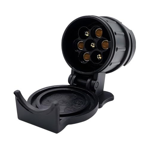CGEAMDY 13 Bis 7 Adapter, Anhänger Steckdosen-Adapter, Abschlepp-Adapter, Universal 13 Pin Auf 7 Pin Anhänger-Adapter, Trailer Adapter Stecker Und Steckdosen Für Wohnwagenanhänger CGEAMDY 13 Bis 7 Adapter, Anhänger Steckdosen-Adapter, Abschlepp-Adapter, Universal 13 Pin Auf 7 Pin Anhänger-Adapter, Trailer Adapter Stecker Und Steckdosen Für Wohnwagenanhänger