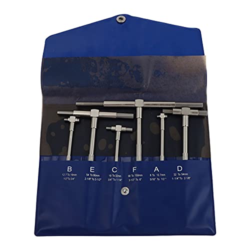 OUNONA Telescoping Gage Set 8-150mm Range -bore Hole Gauges Stainless Steel for Woodworking Metalworking