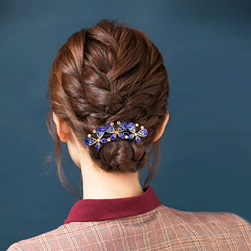 4 Pcs Butterfly Hair Side Comb Womens Girls Rhinestones Flower Hair Combs Pins Hair Accessories Vintage Wedding Headpieces Hair Tools Hair Accessory Wedding Daily Gift For Women And Girls #TOP3