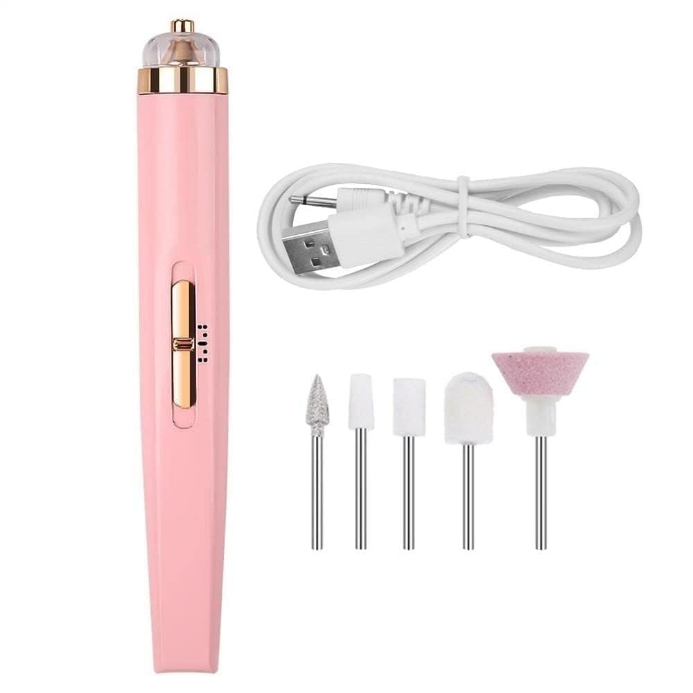 5 In 1 Tool Nail Care Electric Machine Kit | Automatic Manicure Pedicure Grooming Nail Polish Art Kit | Nails Decorator Salon Sharper Grinder Drill Machine for women | Cordless Nail Drill Machine-image-28