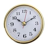 OSNIYAW Orologio in Miniatura con Inserto quadrante Bianco, Tono Dorato/Argento, Numeri Arabi, movimenti, movimenti ' Orologio da 65 mm