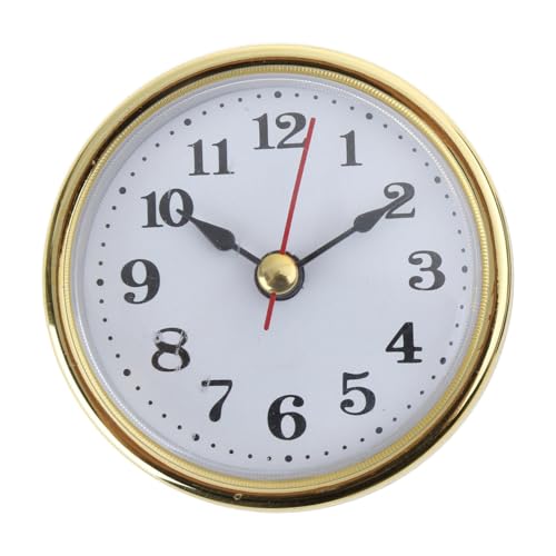 Reloj clásico con mecanismo de minitura, números arábigos, movimiento de inserción de relojes redondos, accesorios de pieza de 65 mm de diámetro