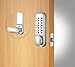 Price comparison product image Codelocks 0155 SG CL155 Mortice Latch Mechanical Lock, Silver Grey