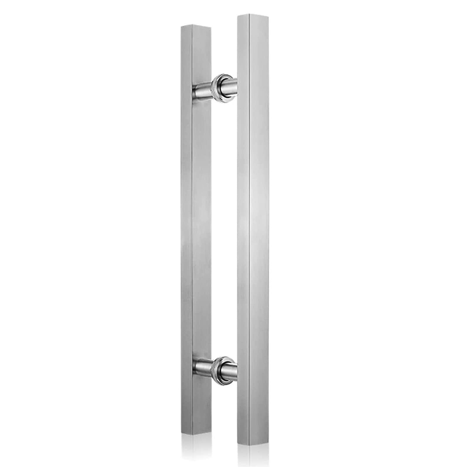 Entry Door Handle Heavy Duty Commercial Grade-304 Stainless Steel Push Pull Door Handle/Barn Door Handle/Glass Handles,Stainless Steel Fin,Onecolor-L:80cm(3,Onecolor-L:80cm(31.4in)/50cm(19.6in)