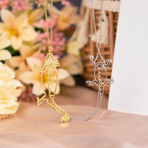 AILIN Personalized Rabbit Necklace For Women Customize Hedgehog Hamster Bearded Dragon Chameleon Pendant Necklace With Name Pet Jewelry Gifts For Daughter Mother Grandma3