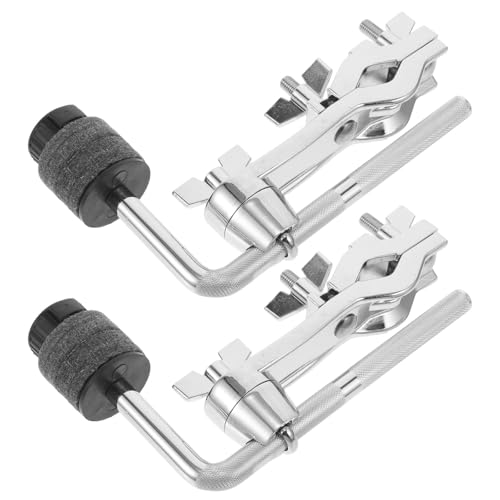 Healifty 2pcs Universal Metal Cymbal Holders con Abrazadera para Expansión de Set de Batería, Rápido Montaje para Platillos Splash Compatible con Soportes de Instrumentos de Percusión para Giras y Música miniatura 1