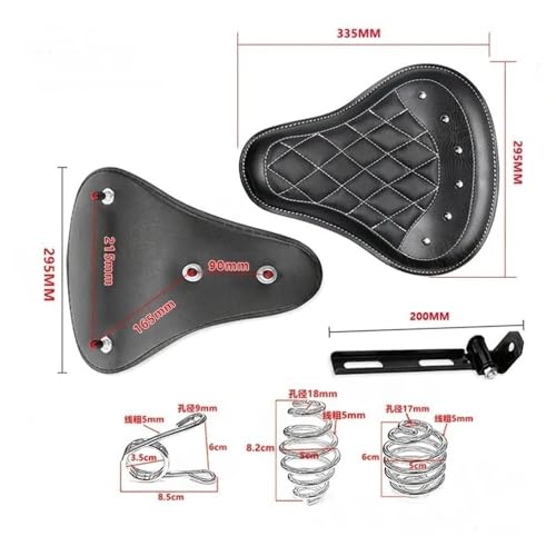Siège à ressort de moto anti-vibration pour Road King Touring XL883 1200 - 3