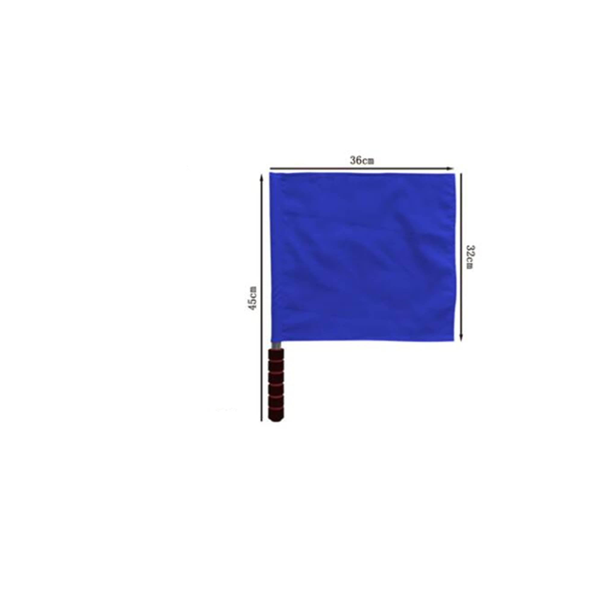 2 Drapeaux D'Arbitre Stormflag - Rouge, Poignée En Mousse - Pour Football, Rugby - 36x32cm