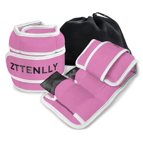 Image of Adjustable Ankle Weights for Women Men and Kids | 1 Pair 5 10 15 18 20 Lbs Leg Wrist Ankle Weight Straps for Yoga, Walking, Running, Aerobics, Gym, Dance, Pilates, Cardio