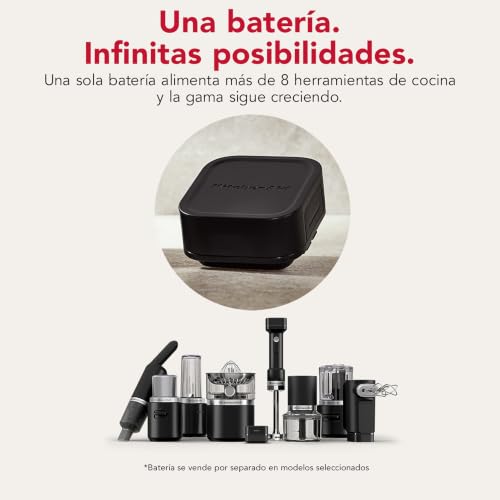Batería KitchenAid Go de litio 12V recargable compatible con indicador de carga 2